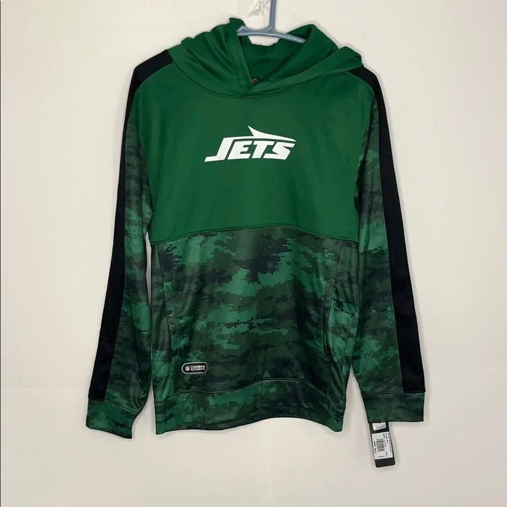 Kids NFL Team Apparel Jets Hoodie Size Large (14/16)